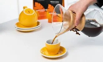 Kava iš kavinuko Chemex